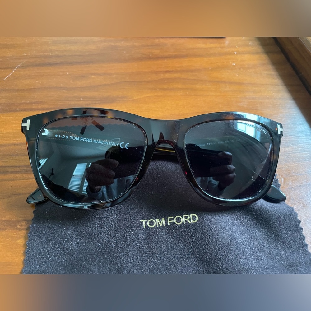 TOM FORD ANDREW TF 500-F 52N 54-18 145 tortoise shell sunglasses